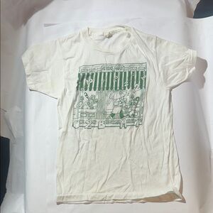 Rare Vintage Atkins Park 2nd Anniversary 1985 Screen Stars White Graphic Tee